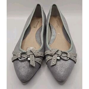 Sperry Linden Silver Top-Sider Ballet‎ Flats Women 7.5 Mint Condition 125